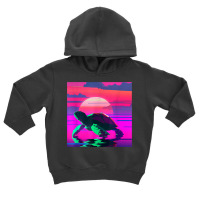 Beach Sunset Tortoise Painted Alligator Snapping Turtle T Shirt Toddler Hoodie | Artistshot