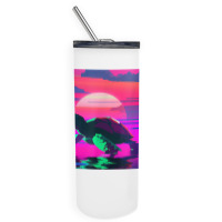 Beach Sunset Tortoise Painted Alligator Snapping Turtle T Shirt Skinny Tumbler | Artistshot