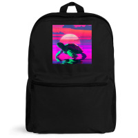 Beach Sunset Tortoise Painted Alligator Snapping Turtle T Shirt Backpack | Artistshot