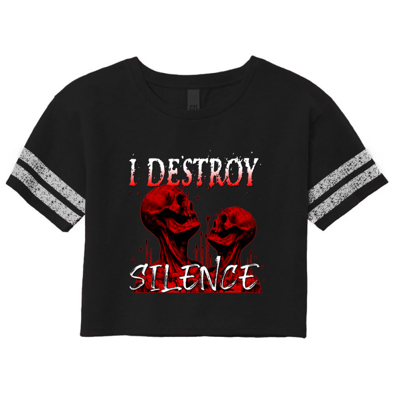 Destroy Silence Scorecard Crop Tee by corraHugot | Artistshot