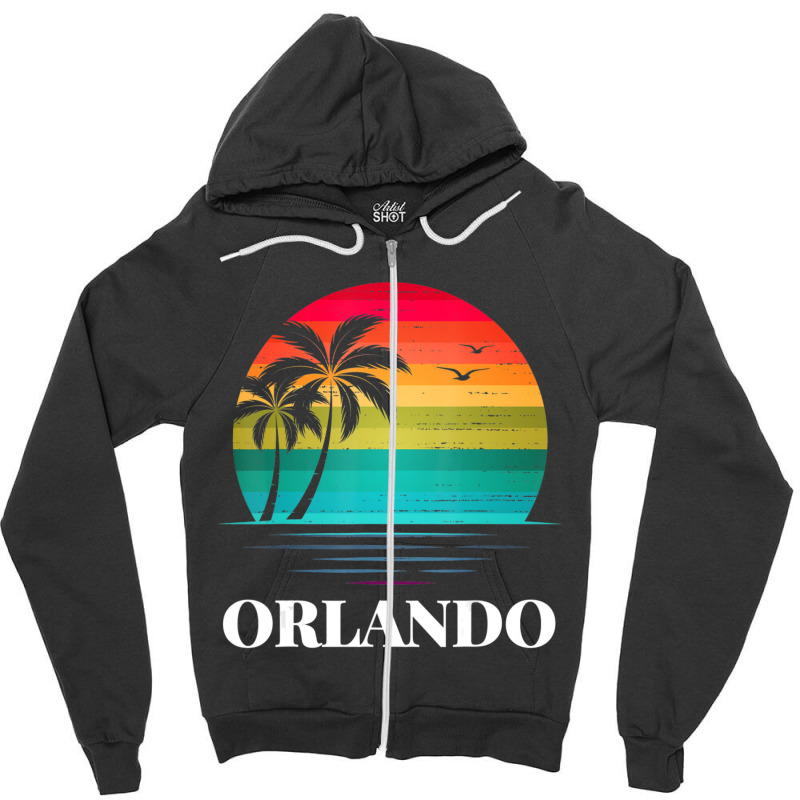 Limited Edition Orlando Florida Vacation Beach Island Family Group Zipper Hoodie by Whitehead Hoppe | Artistshot