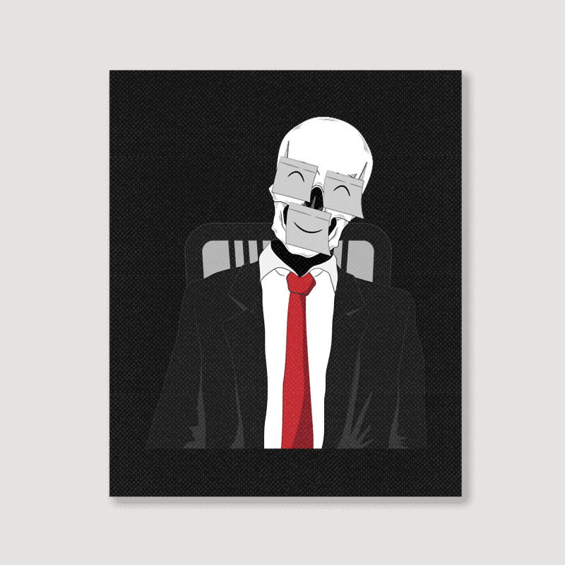 Hot Trend Business Skeleton Portrait Canvas Print | Artistshot