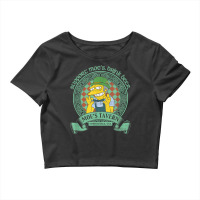 The Simpsons St. Patrick's Day Support Moe's, Drink Beer V2 T Shirt Crop Top | Artistshot