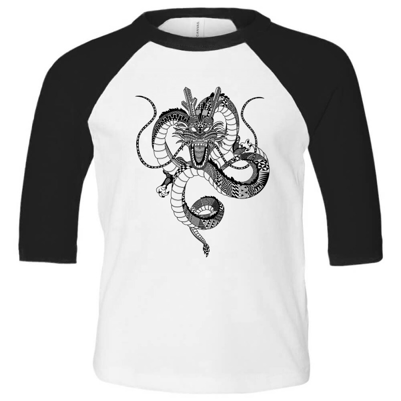 Aztec Shenron Png Toddler 3/4 Sleeve Tee by NemiMakeit | Artistshot