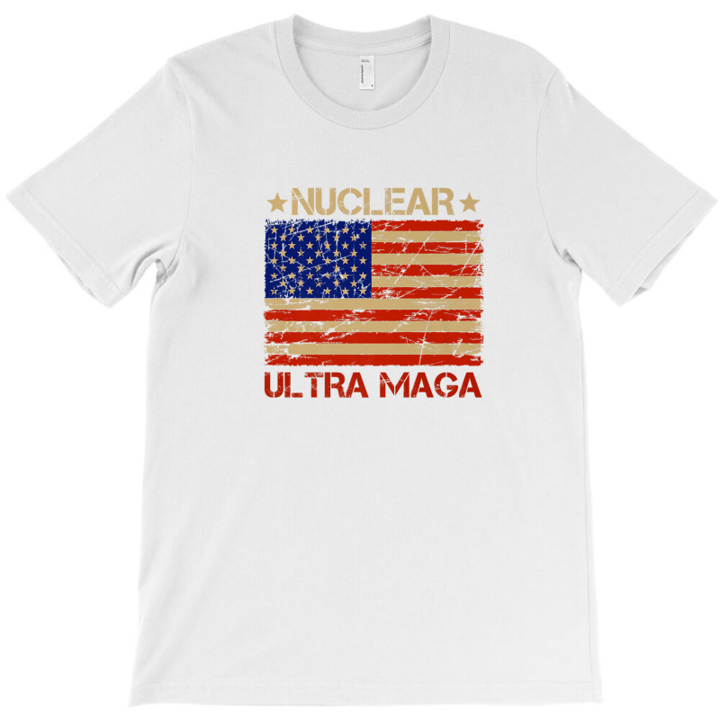 Pro Trump Nuclear Ultra Maga American Flag Vintage T-shirt | Artistshot