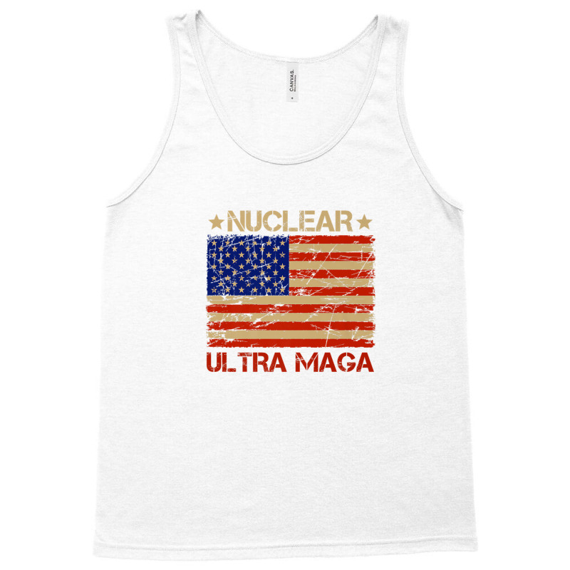 Pro Trump Nuclear Ultra Maga American Flag Vintage Tank Top | Artistshot