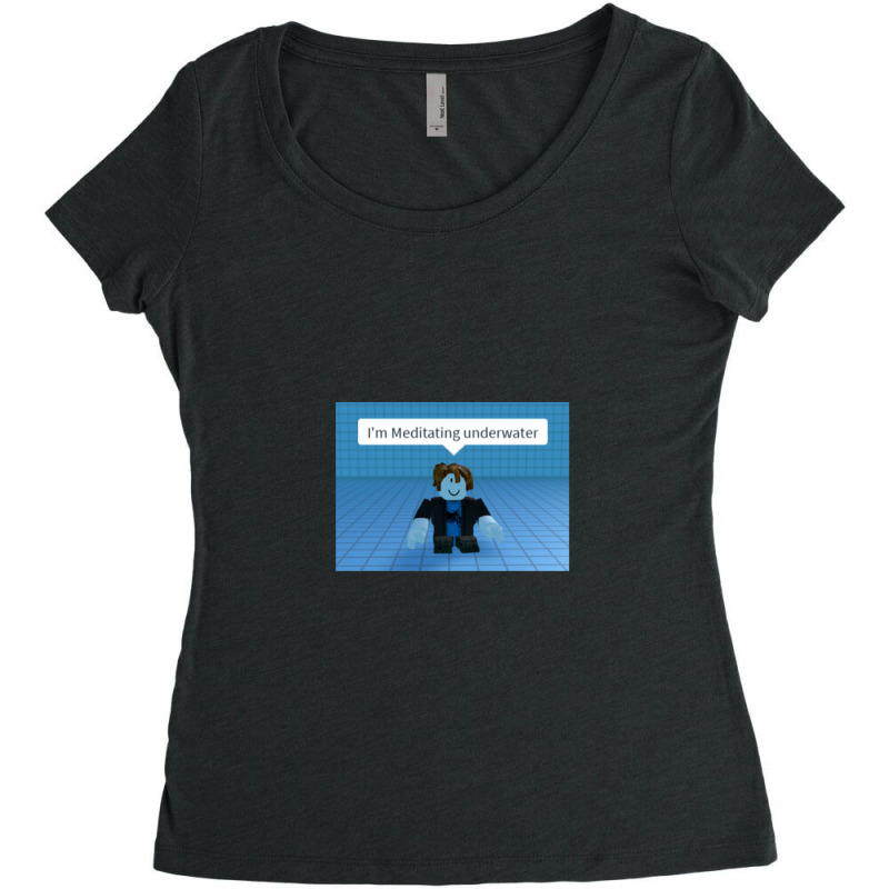 I'm Meditating Underwater 1 Women's Triblend Scoop T-shirt by JamesLong | Artistshot