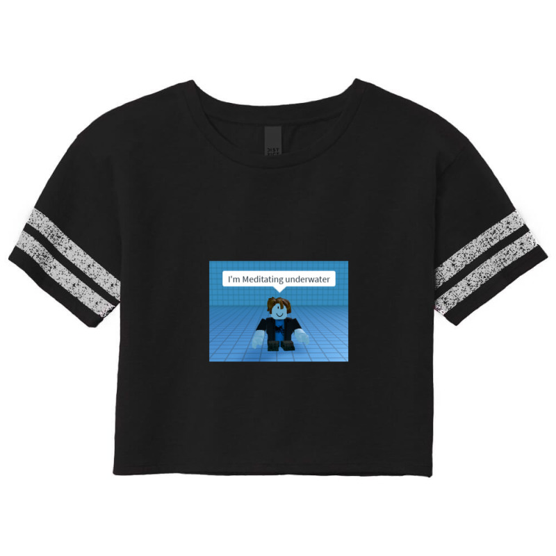 I'm Meditating Underwater 1 Scorecard Crop Tee by JamesLong | Artistshot