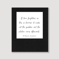 Albert Camus Quotes Minimalist Line Quote Portrait Canvas Print | Artistshot