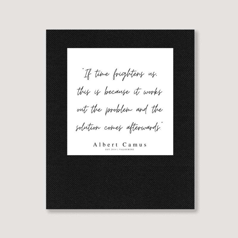 Albert Camus Quotes Minimalist Line Quote Portrait Canvas Print | Artistshot