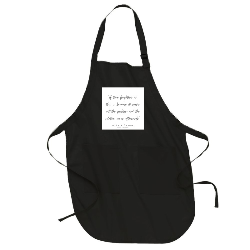 Albert Camus Quotes Minimalist Line Quote Full-length Apron | Artistshot