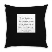 Albert Camus Quotes Minimalist Line Quote Throw Pillow | Artistshot