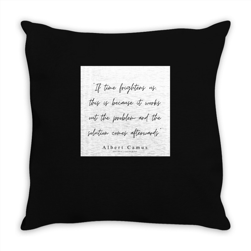 Albert Camus Quotes Minimalist Line Quote Throw Pillow | Artistshot