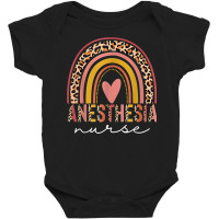 Anesthesia Nurse Rainbow Leopard Anesthetist Nurse Birthday T Shirt Baby Bodysuit | Artistshot