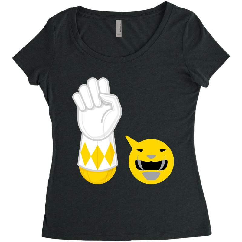 Limited Edition Yellow Ranger Hand-power Women's Triblend Scoop T-shirt by haodinhvan1 | Artistshot