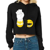 Limited Edition Yellow Ranger Hand-power Cropped Hoodie | Artistshot