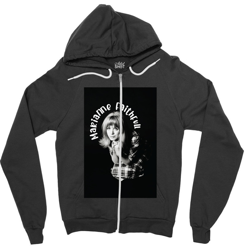 Marianne Faithfull Zipper Hoodie by JimmyChandler | Artistshot