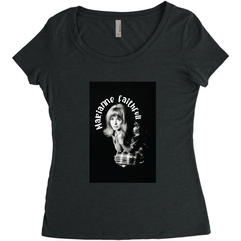 Marianne Faithfull Women's Triblend Scoop T-shirt by JimmyChandler | Artistshot