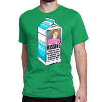 Missing Barb Milk Carton Classic T-shirt | Artistshot