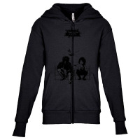 Feeding The Pigeons (black) Youth Zipper Hoodie | Artistshot