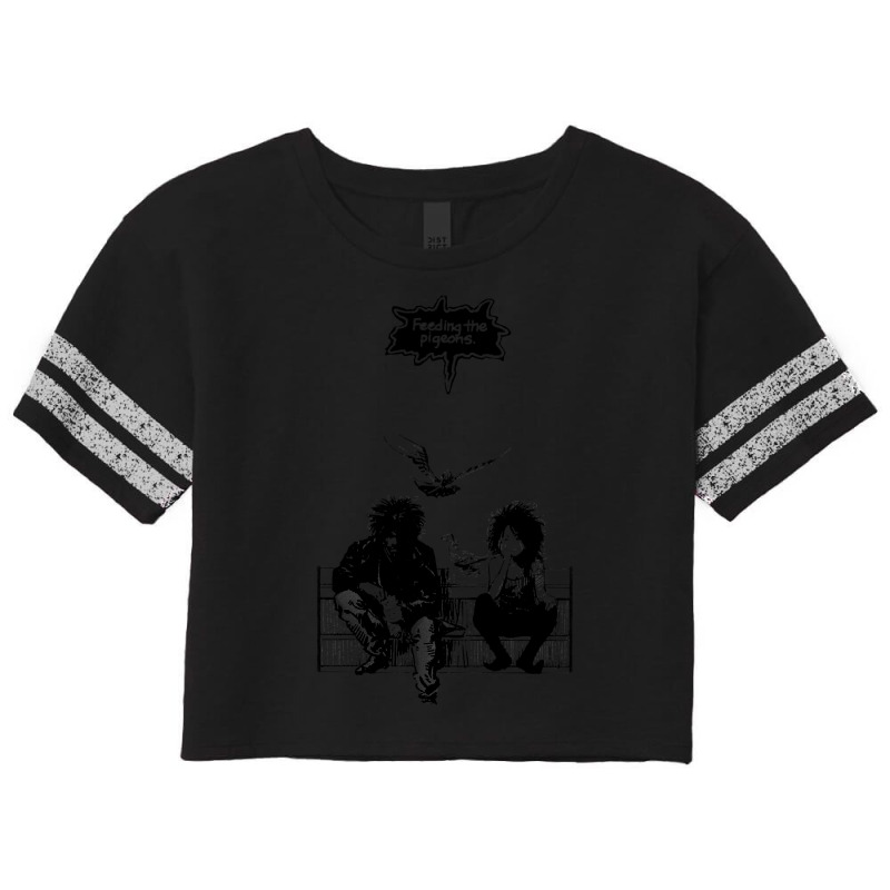 Feeding The Pigeons (black) Scorecard Crop Tee by ardylanda | Artistshot