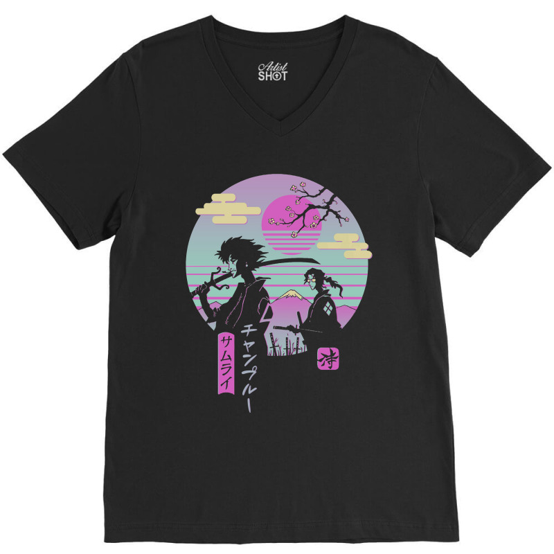 Samurai Champloo V-Neck Tee by ardylanda | Artistshot