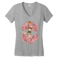 Yoga Girl On Roses Women's V-neck T-shirt | Artistshot