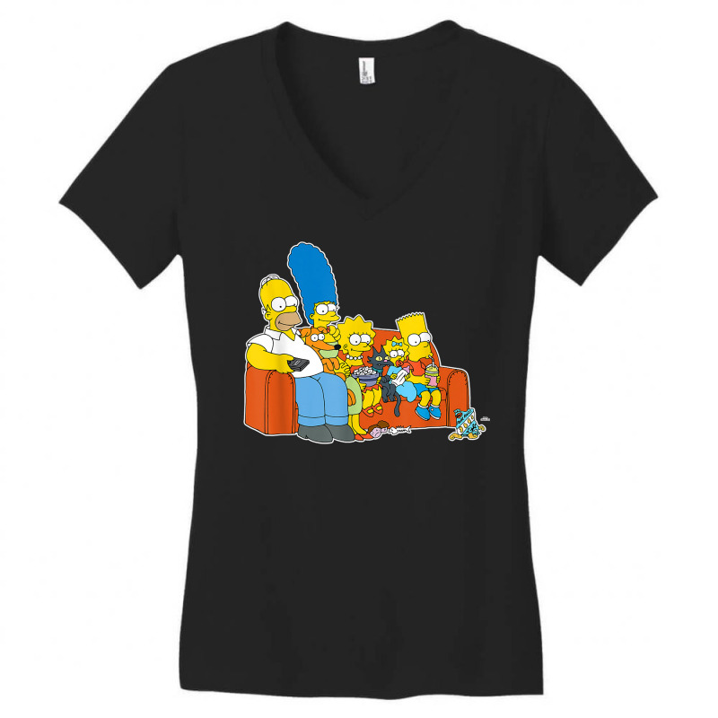 The Simpsons Homer Women's V-Neck T-Shirt by Vicki N Phelps | Artistshot