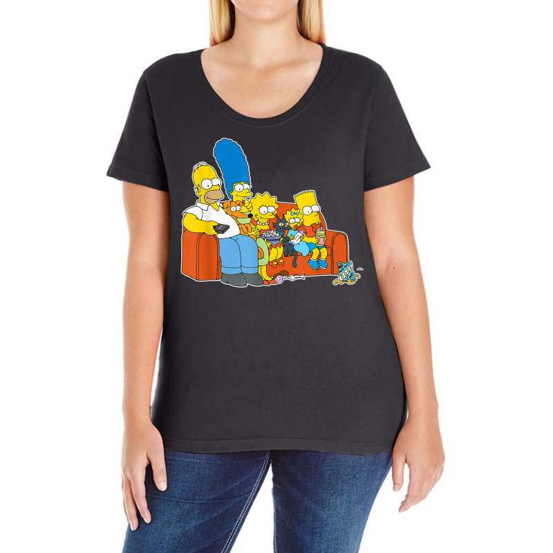 The Simpsons Homer Ladies Curvy T-Shirt by Vicki N Phelps | Artistshot