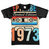 Classic Birthday Born In September 1973 Ltd Edition 49 Years Graphic Youth T-shirt | Artistshot