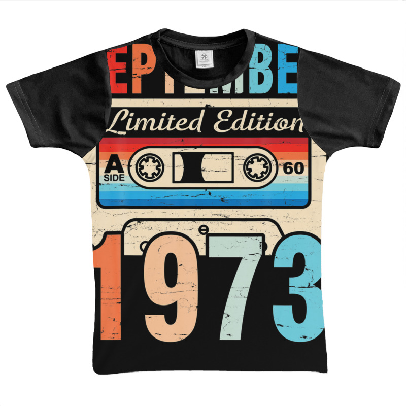 Classic Birthday Born In September 1973 Ltd Edition 49 Years Graphic Youth T-shirt | Artistshot