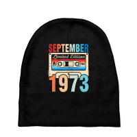 Classic Birthday Born In September 1973 Ltd Edition 49 Years Baby Beanies | Artistshot