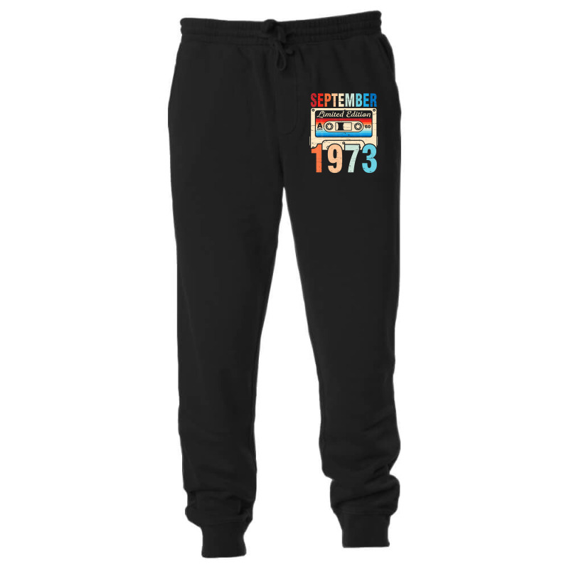 Classic Birthday Born In September 1973 Ltd Edition 49 Years Unisex Jogger | Artistshot