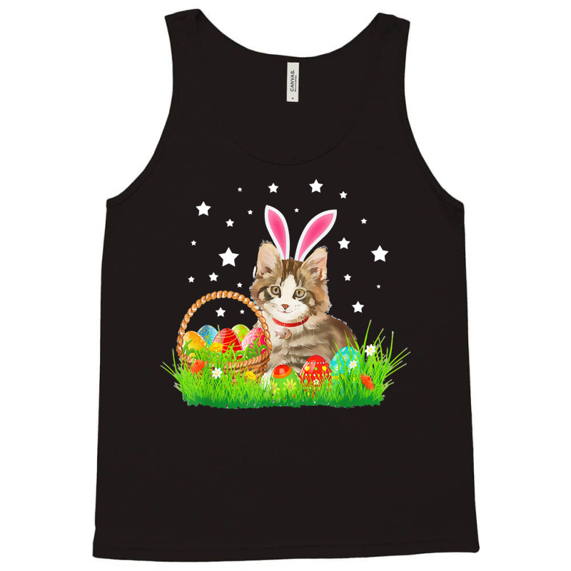 Easter Day T  Shirt Cute Cat Pet Hunting Egg Tree Bunny Easter Day T Tank Top by larmstrong437 | Artistshot