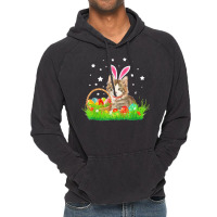 Easter Day T  Shirt Cute Cat Pet Hunting Egg Tree Bunny Easter Day T Vintage Hoodie | Artistshot