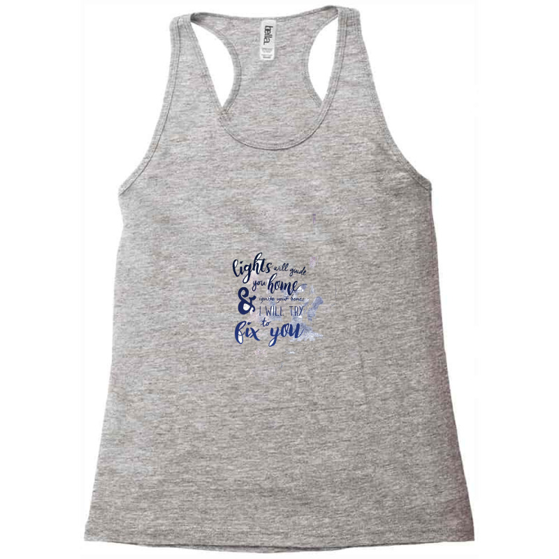 Galaxy, Handwriting, Calligraphy, Inspirational Quotes, Lights, Hand L Racerback Tank by Christines | Artistshot