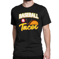 Awesome Baseball & Tacos For Baseball Players Classic T-shirt | Artistshot