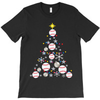 Baseball Baseball Christmas Tree Christmas Lights Baseball Pajama 109 T-shirt | Artistshot