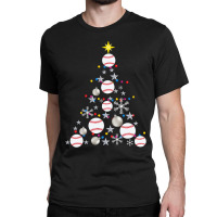 Baseball Baseball Christmas Tree Christmas Lights Baseball Pajama 109 Classic T-shirt | Artistshot