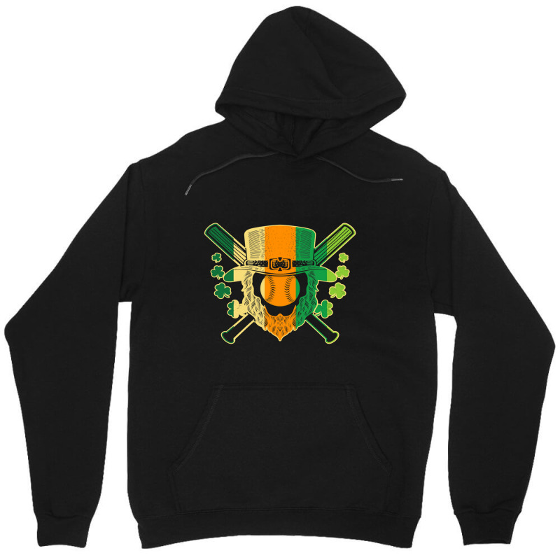 Baseball Baseball St. Patricks Day Leprechaun Hat Unisex Hoodie by Irena D Good | Artistshot