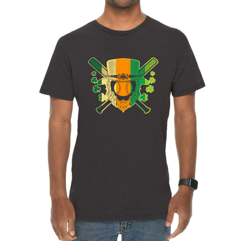 Baseball Baseball St. Patricks Day Leprechaun Hat Vintage T-Shirt by Irena D Good | Artistshot