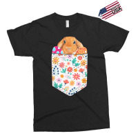 Easter Day T  Shirt Cute Rabbit Bunny Pet Easter Eggs In Pocket Easter Exclusive T-shirt | Artistshot