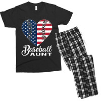 Baseball Coach Aunt Mothers Day Baseball Men's T-shirt Pajama Set | Artistshot