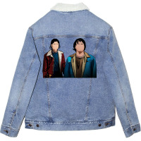 Nancy Wheeler And Jonathan Byers Unisex Sherpa-lined Denim Jacket | Artistshot