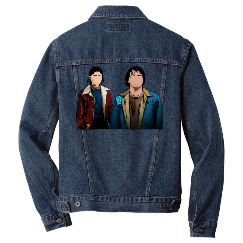 Nancy Wheeler And Jonathan Byers Men Denim Jacket by plakajkatiiel | Artistshot