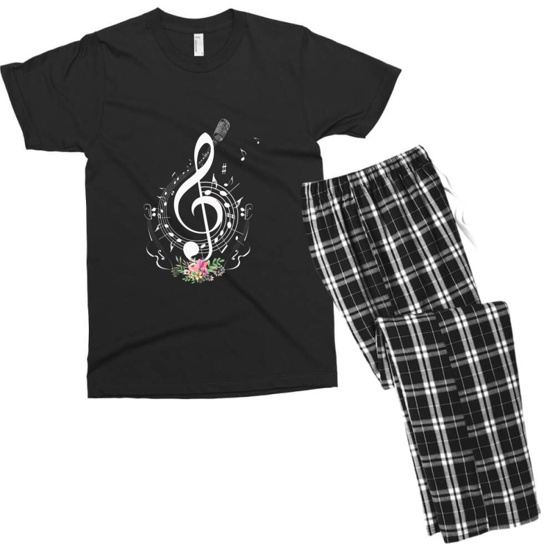 Cut Music Notes Clef Teacher 1 Men's T-shirt Pajama Set by PatrickTBrooks | Artistshot