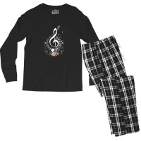 Cut Music Notes Clef Teacher 1 Men's Long Sleeve Pajama Set | Artistshot