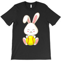 Easter Day T  Shirt Easter Bunny Softball Ball Easter Day For Kids T T-shirt | Artistshot