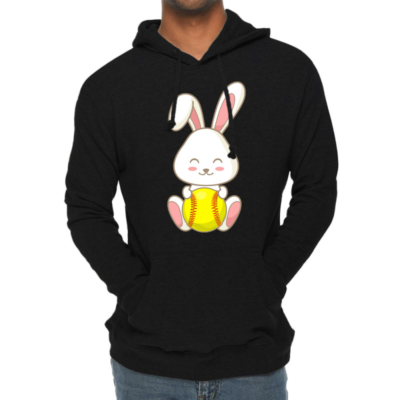 Easter Day T  Shirt Easter Bunny Softball Ball Easter Day For Kids T Lightweight Hoodie by larmstrong437 | Artistshot