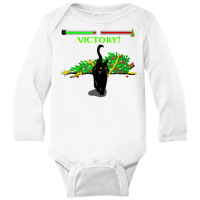 Black Cat Vs Christmas Ree Retro Video Fighting Game Funny T Shirt Long Sleeve Baby Bodysuit | Artistshot